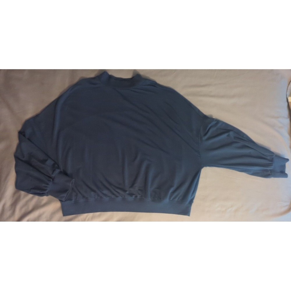 Fabletics Womens Samantha Mock Neck Pullover Top Shirt Size 2X Long Sleeve